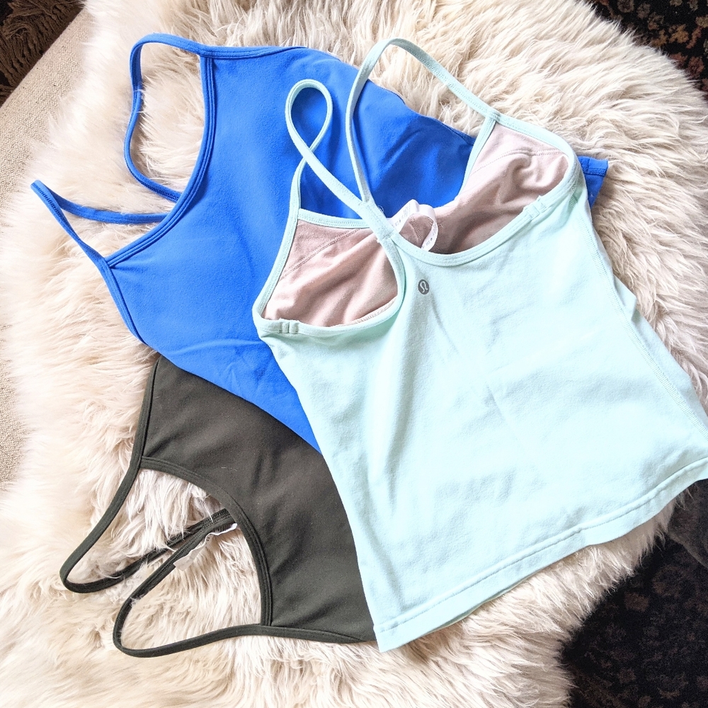Bundle of 3 Lululemon Built-in Bra Tops!